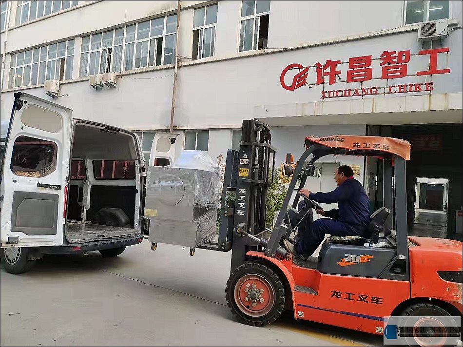 许昌智工小型大型电磁炒货机装车发货