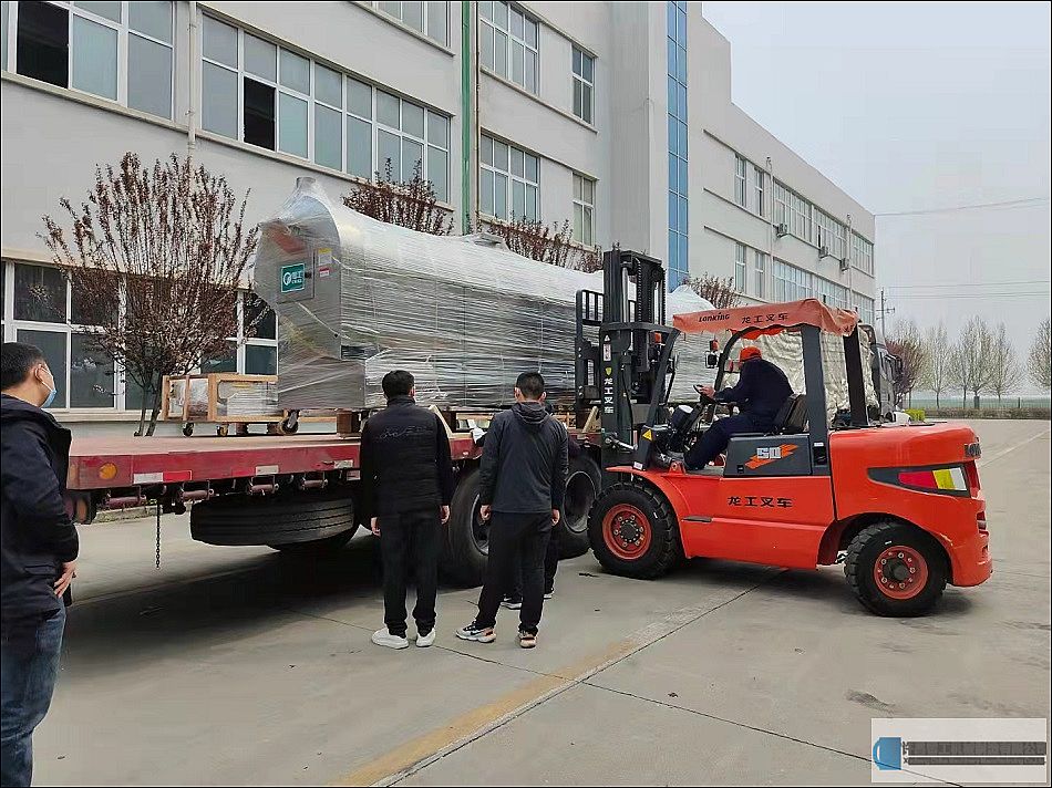许昌智工6米全套流水线电磁炒货机发货新疆